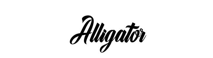 Alligator  免费字体下载