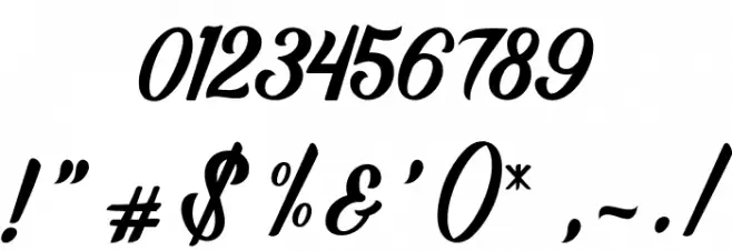 Alligator Font OTHER CHARS