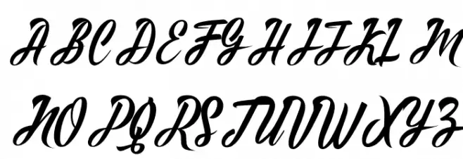 Alligator Schriftart Groß