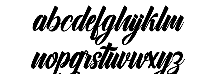Alligator Font LOWERCASE