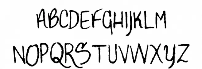 AlligatorSky-Regular フォント 大文字