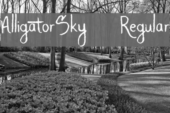 AlligatorSky-Regular Font examples