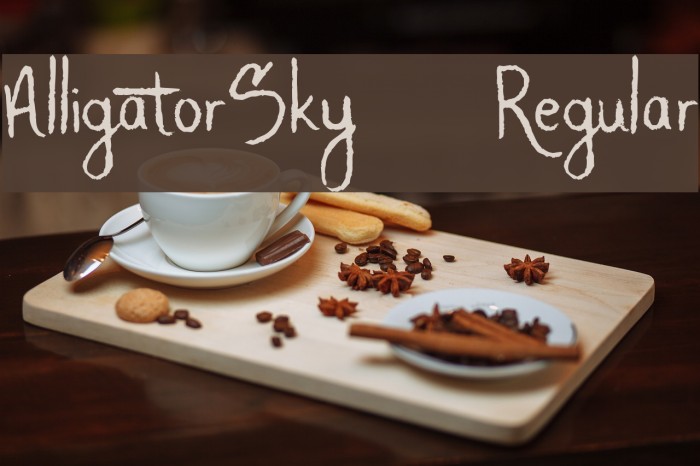 AlligatorSky-Regular Font examples