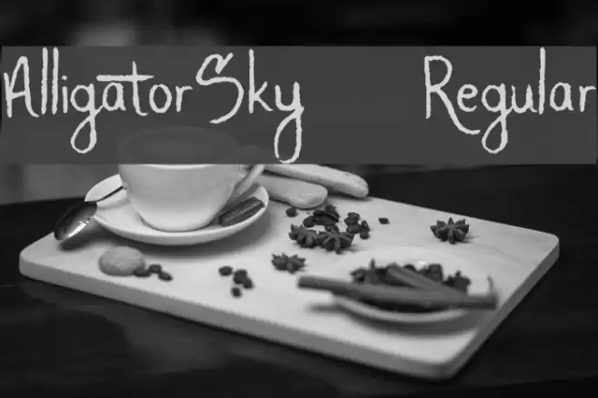 AlligatorSky-Regular Font examples