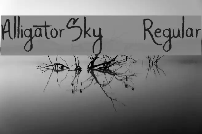 AlligatorSky-Regular Font examples