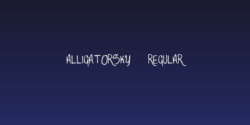 AlligatorSky-Regular Social Header