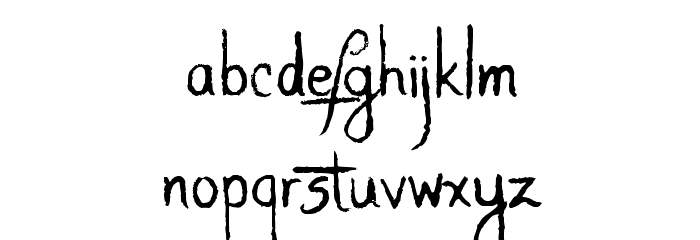 AlligatorSky-Regular Font LOWERCASE