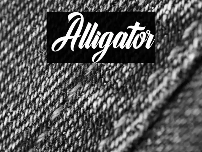 Alligator Font examples
