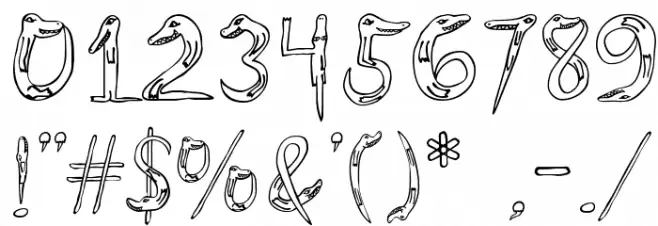 Alligators Font OTHER CHARS