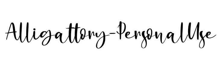Alligattory - Personal Use  font caratteri gratis