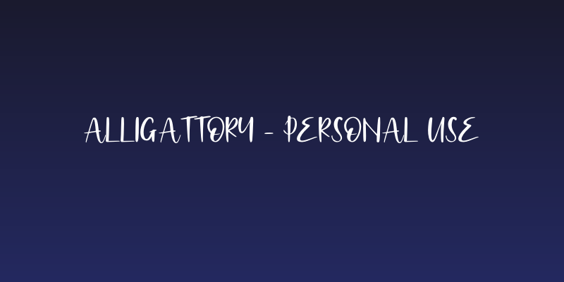 Alligattory - Personal Use Social Header