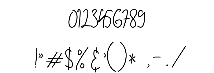 Allin Priska Regular Font OTHER CHARS