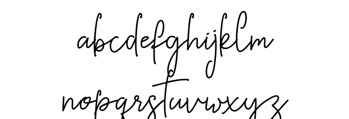 Allin Priska Regular Font LOWERCASE