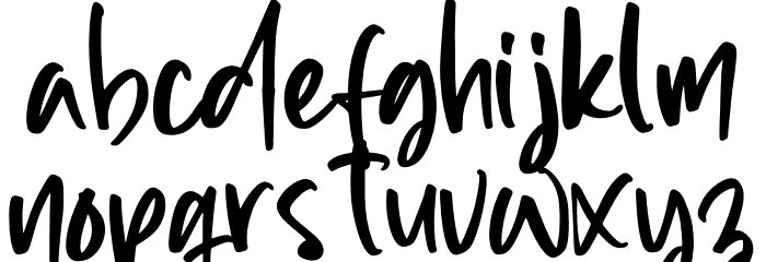 Allinda Light Font LOWERCASE