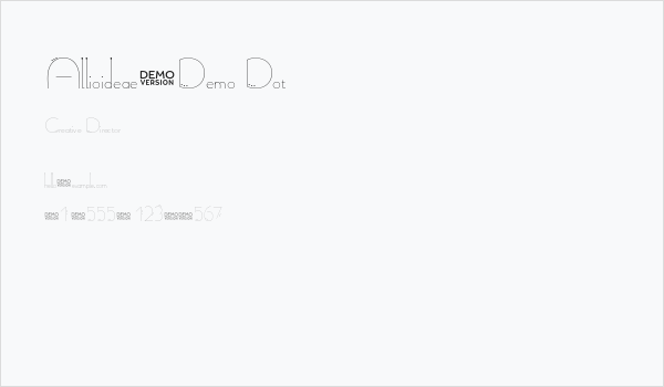 Allioideae-Demo Dot Business Card