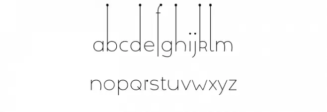 Allioideae-Demo Dot Шрифта строчной