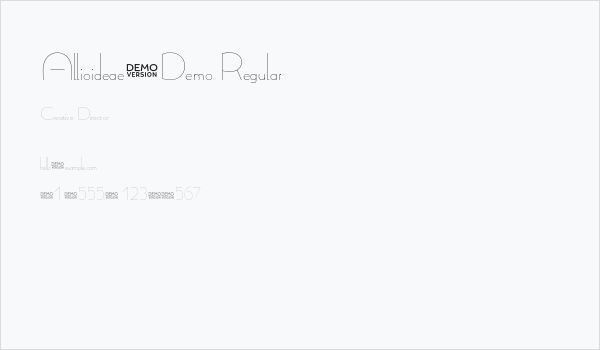 Allioideae-Demo Regular Business Card