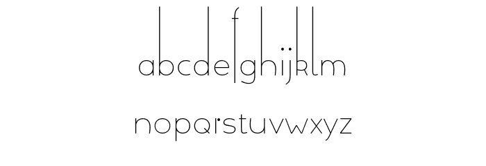 Allioideae-Demo Regular Font LOWERCASE
