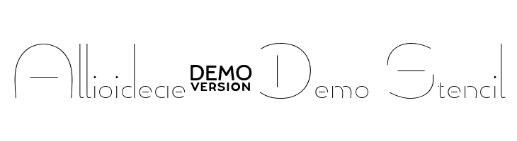 Allioideae-Demo Stencil  フリーフォントのダウンロード