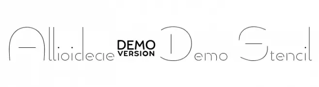 Allioideae-Demo Stencil  تنزيل الخطوط