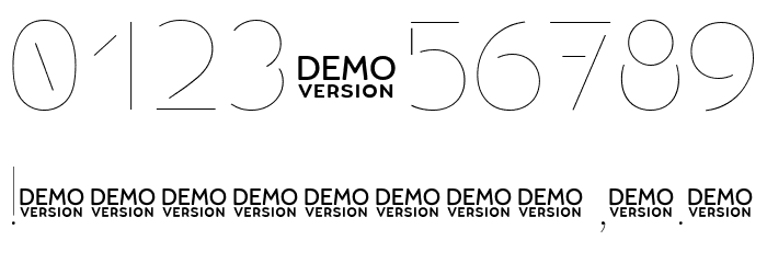 Allioideae-Demo Stencil Font OTHER CHARS