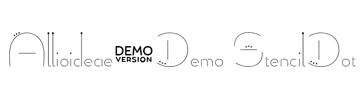 Allioideae-Demo StencilDot  免费字体下载
