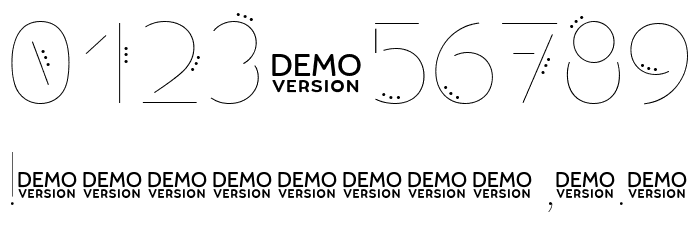 Allioideae-Demo StencilDot Font OTHER CHARS