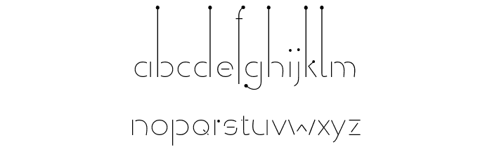Allioideae-Demo StencilDot Font LOWERCASE