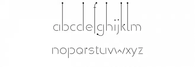 Allioideae-Demo StencilDot Caratteri MINUSCOLO