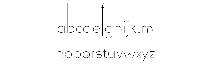 Allioideae-Demo Stencil Font LOWERCASE