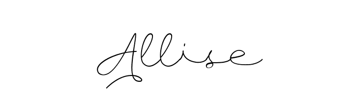 Allise  フリーフォントのダウンロード