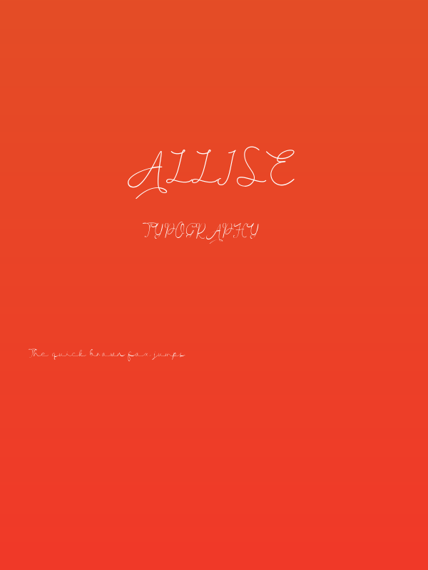 Allise Poster