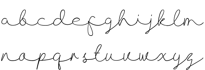 Allise Font LOWERCASE