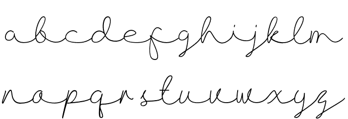Allise Font LOWERCASE