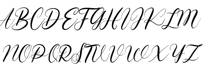 Allisha Croft Free Regular Font OTHER CHARS