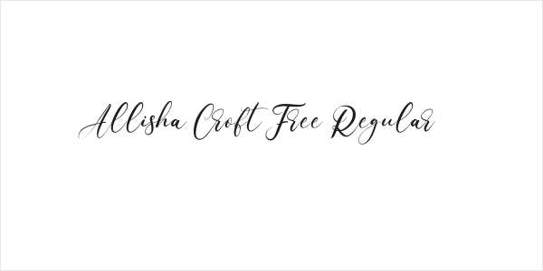 Allisha Croft Free Regular Logo