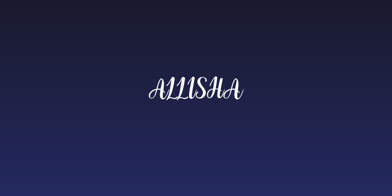 Allisha Social Header