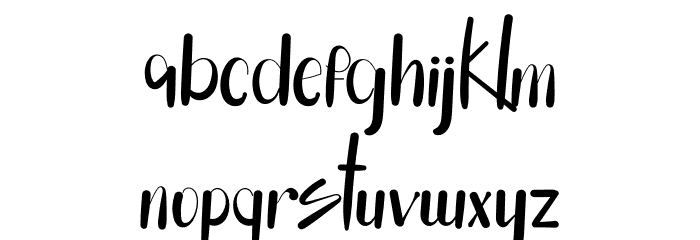 Alliska Font LOWERCASE