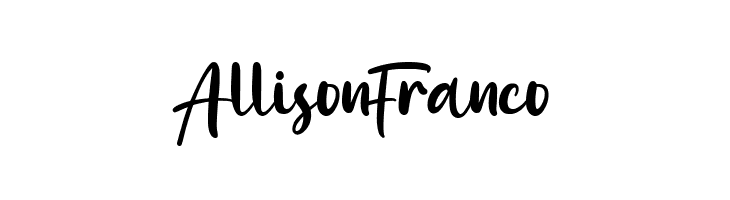Allison Franco  免费字体下载