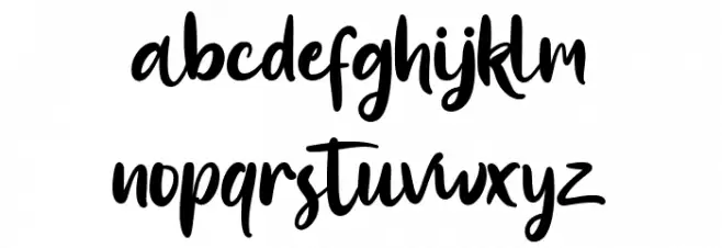 Allison Franco Font LOWERCASE