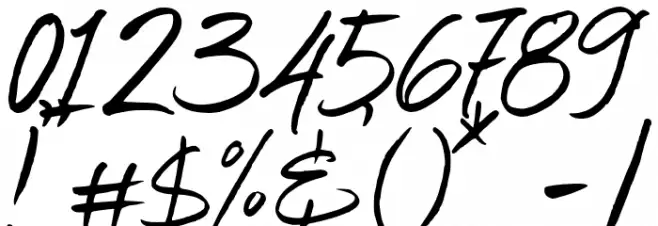 AllisonDreamDemo-Regular Font OTHER CHARS