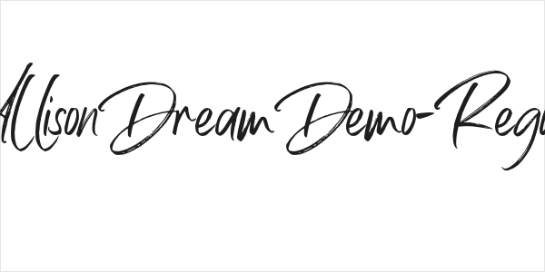 AllisonDreamDemo-Regular Logo