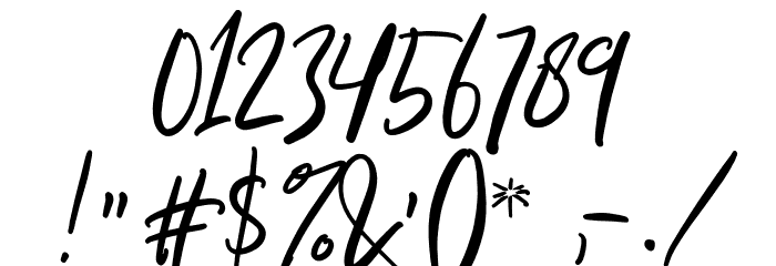 AllisonStyleScriptDEMO Font OTHER CHARS