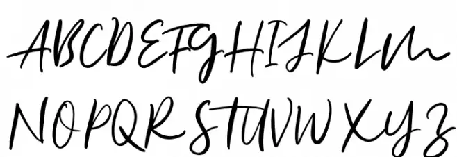 AllisonStyleScriptDEMO Шрифта ВЕРХНИЙ