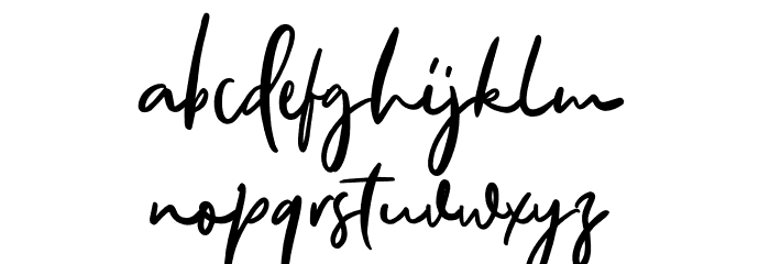 AllisonStyleScriptDEMO Font LOWERCASE