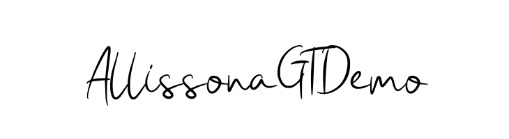 Allissona GT Demo  Free Fonts Download