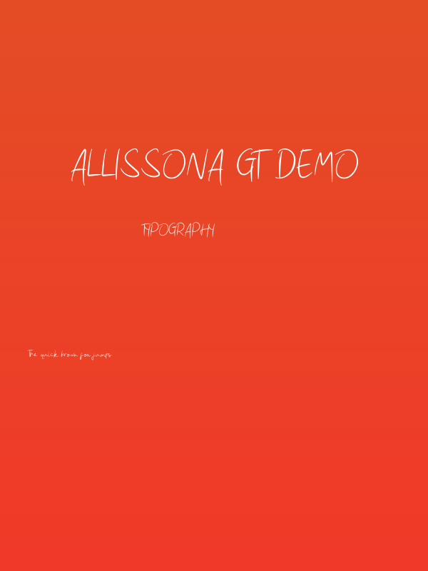Allissona GT Demo Poster