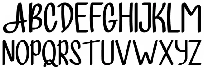 Allista Font UPPERCASE