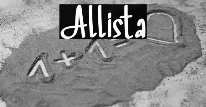 Allista Font examples