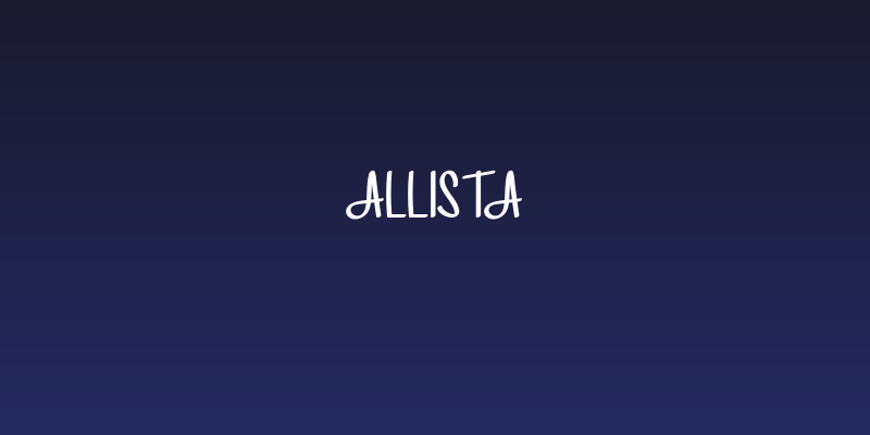 Allista Social Header